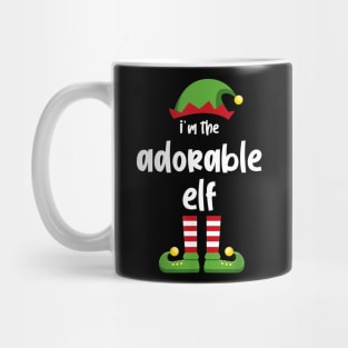 I'm The Adorable Elf Family Matching Christmas Pajama Gifts Mug